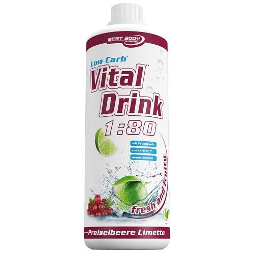 Low Carb Vital Drink 1000ml Lingonberry Lime