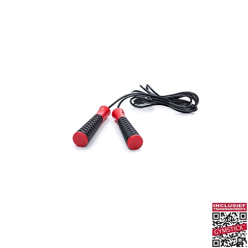 Springtouw 1 stuk Black/Red