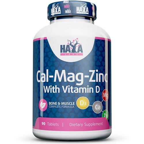 Cal-Mag-Zinc With Vitamin D Haya Labs 90tabl