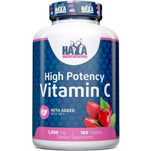Vitamin C With 1000mg Rose Hips Haya Labs 100tabl