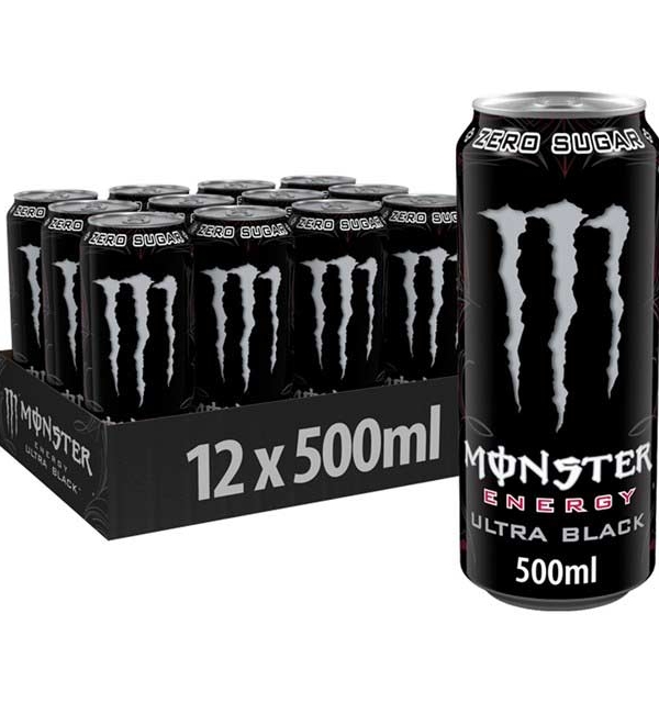 Monster Energy Ultra 12x 500ml Black