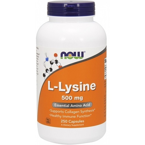 L-Lysine 500mg Now Foods 250caps
