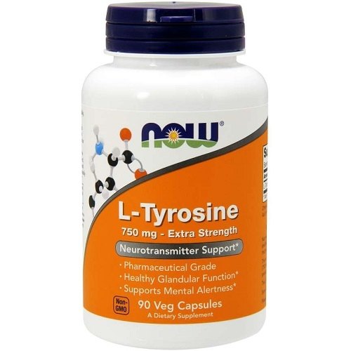 L-Tyrosine 750mg, Extra Strength 90v-caps